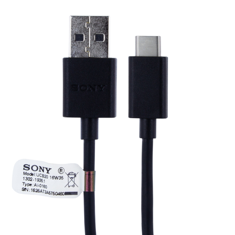 Sony Ucb30 Ladekabel Usb Auf Usb Typ C 1m Schwarz