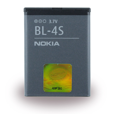 Nokia Bl-4s Lithium Polymer Akku 2680 Slide 860mah