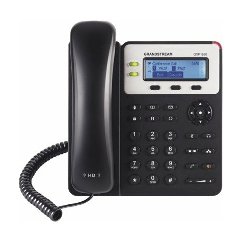 Téléphone SIP Grandstream GXP-1625, 2 comptes SIP, POE