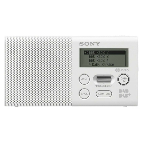 Sony Xdr-P1dbp Dab+ Radio, Weiß