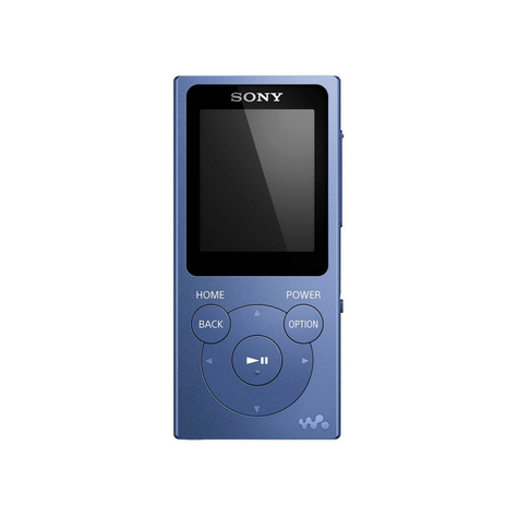 Sony nw-e394 walkman 8 go, bleu