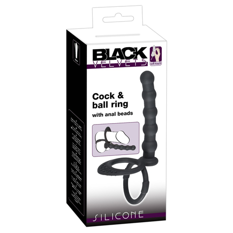 Penis- Und Hodenring Black Velvets Cock & Ball Ring