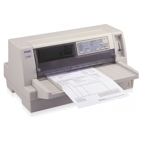 Epson Lq-680 Pro Dot Matrix Printer 24 Needles