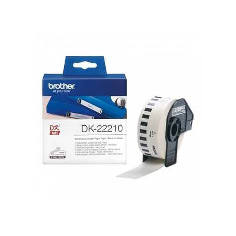Brother Dk22210 Continuous Label Paper-White, 29 Mm X 30.48 M