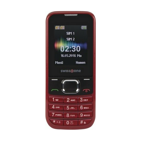 swisstone sc 230 dual-sim rouge gsm téléphone mobile