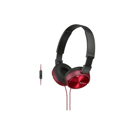 Sony mdr-zx310r casque on ear -rouge