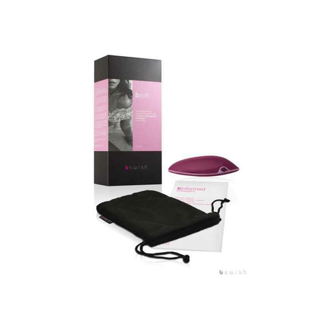 Bsoft Rechargeable Massager, Aufladbar, Burgundy/Pink, 12cm