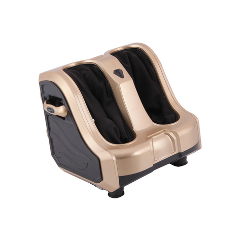 Vibrating Foot And Leg Massager With Heating Function (Gold, Td001f-8)