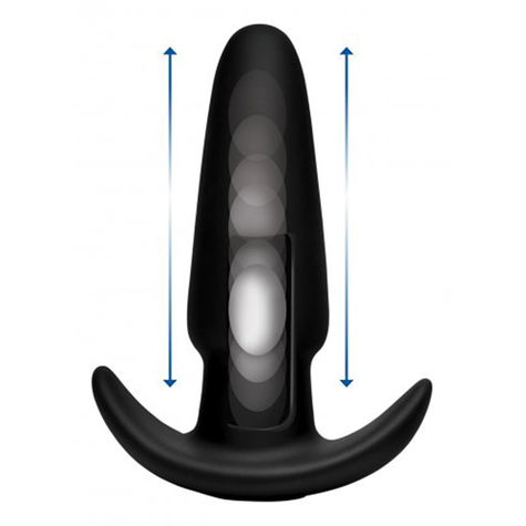 Thump-it curved buttplug du silicone milieu