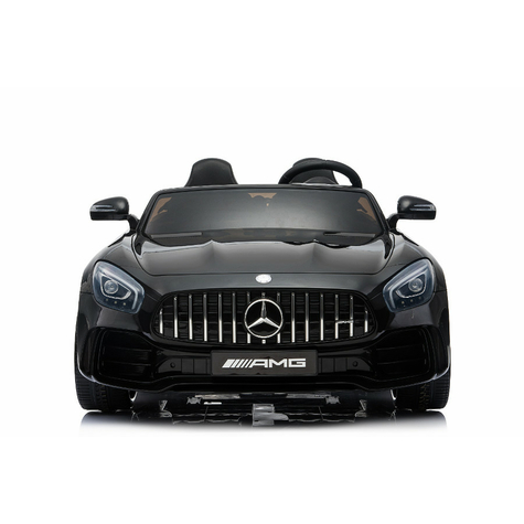 Véhicule pour enfants Voiture électrique Mercedes GT R biplace sous licence 12V10AH, 2 moteurs 2,4Ghz télécommande, MP3, siège en cuir+EVA noir