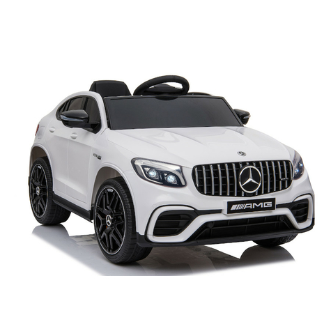 Véhicule pour enfants - Voiture électrique Mercedes GLC63S - M - licencié - 12V7AH batterie,4 moteurs+ 2,4Ghz+siège cuir+EVA-Blanc