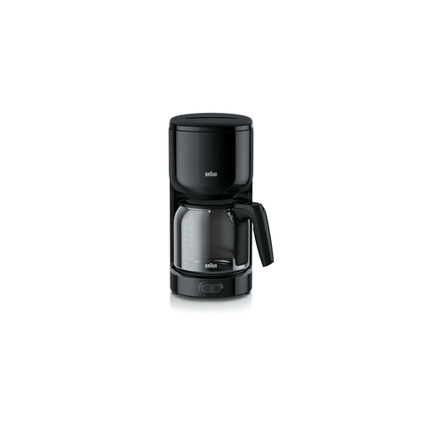 Braun Kf 3120 Bk - Filter Coffee Maker - Ground Coffee - 1000 W - Black