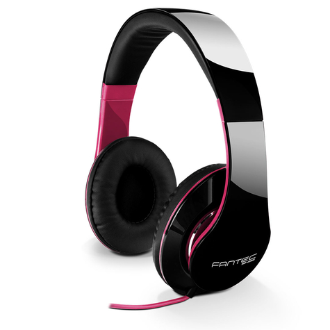Fantec Shp-250aj Jede Marke Kopfhörer Kopfband Schwarz Pink Binaural Verkabelt