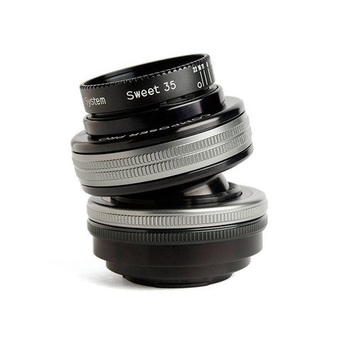 lensbaby composer pro ii with sweet 35 optic - reflex - 4/3 - 0,19 m - micro four thirds - manuel - 3,5 cm