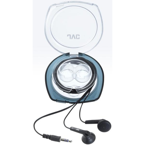 Jvc ear bud headphone - écouteurs - écouteur - noir - avec fil - circum-aural - 20 - 20000 hz