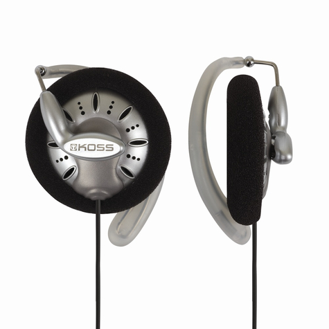 Koss ksc75 - écouteurs - crochet auricullaire - noir - argent - avec fil - 1,2 m - or