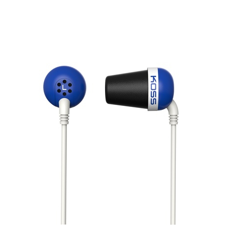 Koss plug b écouteurs écouteur bleu avec fil 1,2 m intra-aural