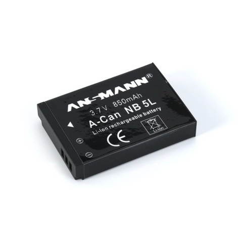 Ansmann Li-Ion Battery Packs A-Can Nb 5 L Lithium-Ion (Li-Ion) 750 Mah  Canon Ixus 800is / 900 Ti 3,7 V Schwarz