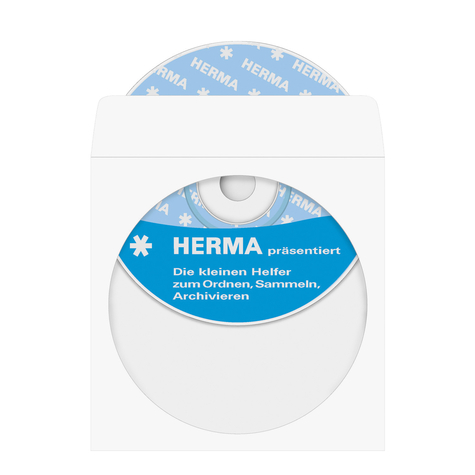 Herma 1140 housse 1 disques papier 124 mm 124 mm 100 pièce(s)