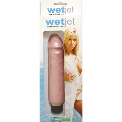 Wet Jet Waterproof Vibrator Rosa 18cm