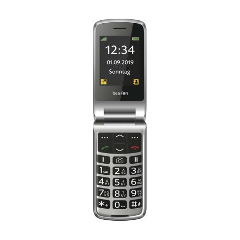 Bea fon SL495 schwarz silber   Cellphone   6,1 cm