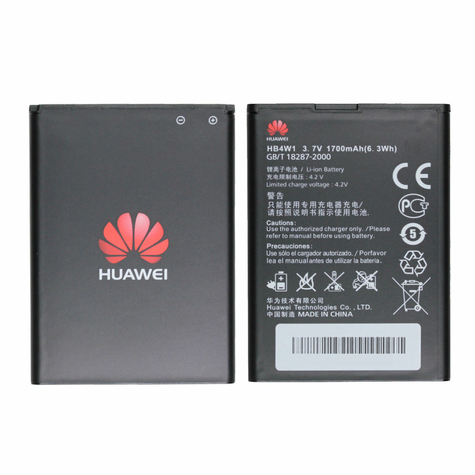 Huawei hb4w1h li ion batterie ascend g510, ascend y210 1750mah