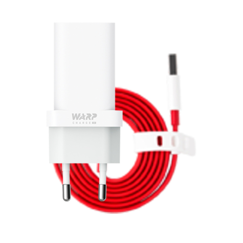 Oneplus warp charger fast charger 30w + 6a white usb charger original power adapter