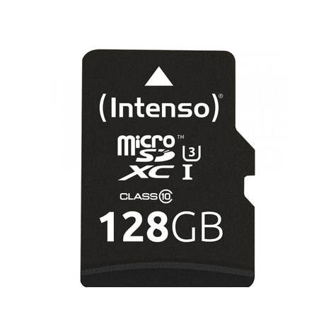 Carte mémoire intenso secure digital card micro sd uhs-i professional 128 go