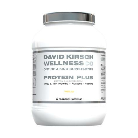 David Kirsch Wellness Co. Protein Shake Plus, 840 G Can, Vanilla