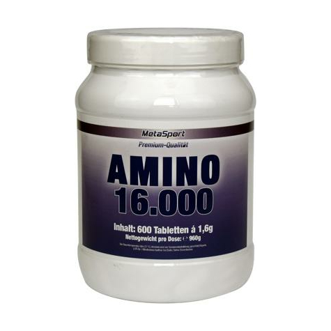 Metasport Amino 1600, 600 Chewable Tablets Dose