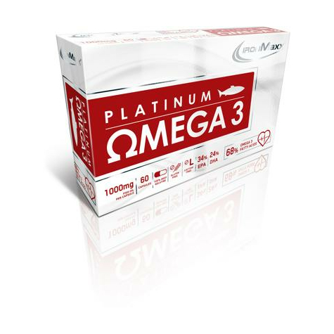 Ironmaxx Platinum Omega 3, 60 Kapseln Packung