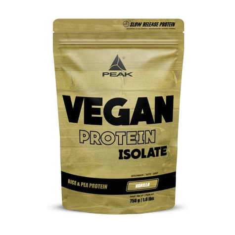 Peak Performance Vegan Protein Isolate, 750 G Beutel