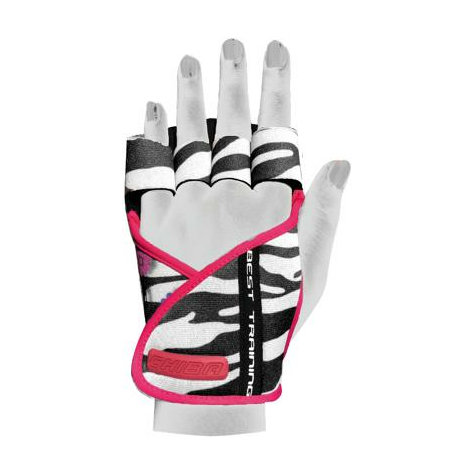 Chiba Lady Motivation Glove, Black/White Pink