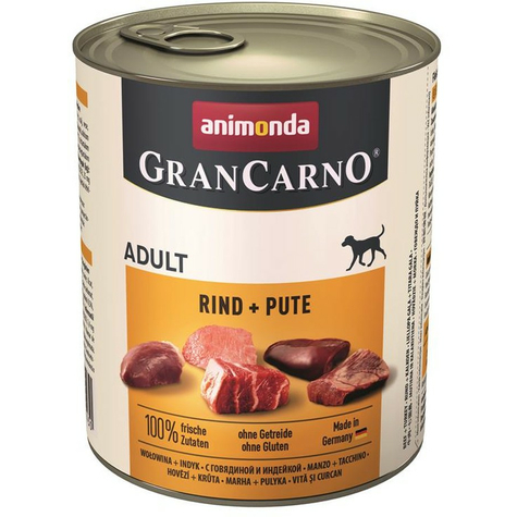 Animonda chien grancarno, carno adulte boeuf dinde 800gd