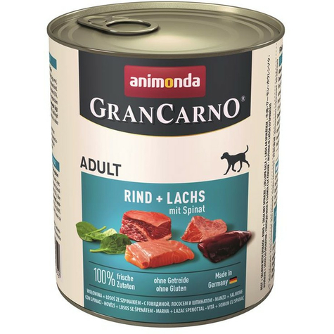Animonda Dog Grancarno,Grancarno Ri Salmon Spinach800gd