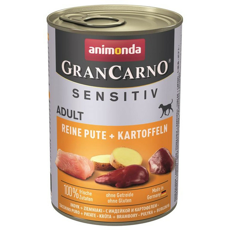 Animonda chien grancarno sensible, carno sensi turquie + kartoff 400gd