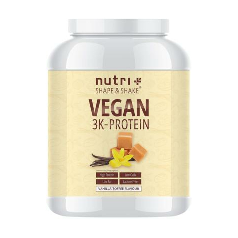 Nutri+ veganes 3k proteinpulver, 1000 g dose