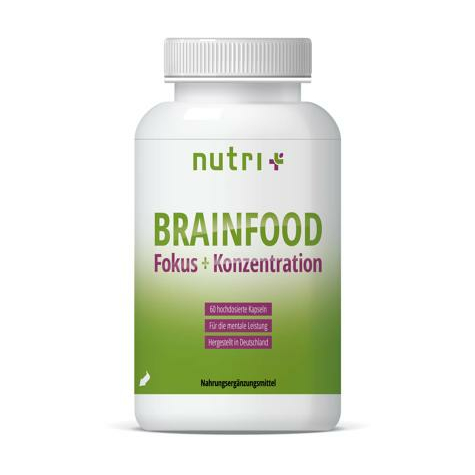 Nutri+ Orthomolekular Brainfood, 60 Kapseln