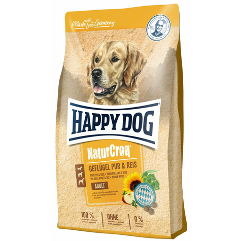Happy Dog,Hd Naturcroq Gef Pur+Reis  4kg