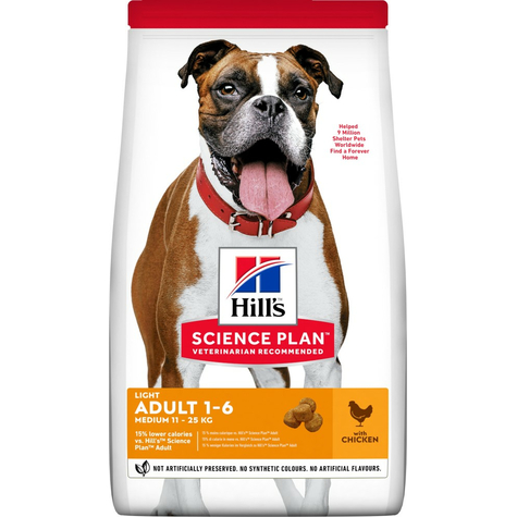 Hills,Hillsdog Ad Light Chicken 2,5kg
