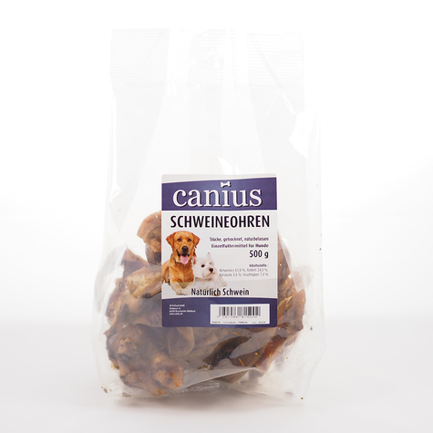 Canius Snacks,Can. Schweineohren Stücke 500g