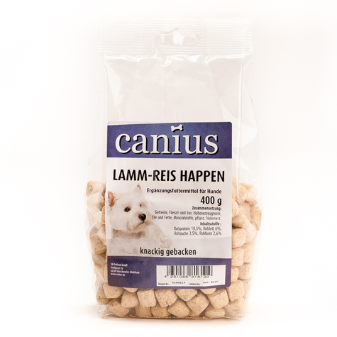 Canius snacks, riz à l'agneau canius arriver 400 g