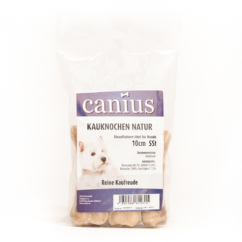 Canius snacks, os à mâcher canius naturel 10cm 5pcs