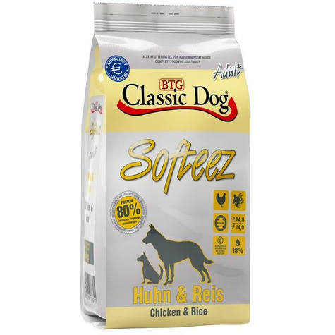 Classic Dog,Cla.Dog Softeez Huhn+Reis 4kg