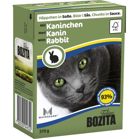 Bozita,Bz Cat Häpp.Soße Kaninch.370gt