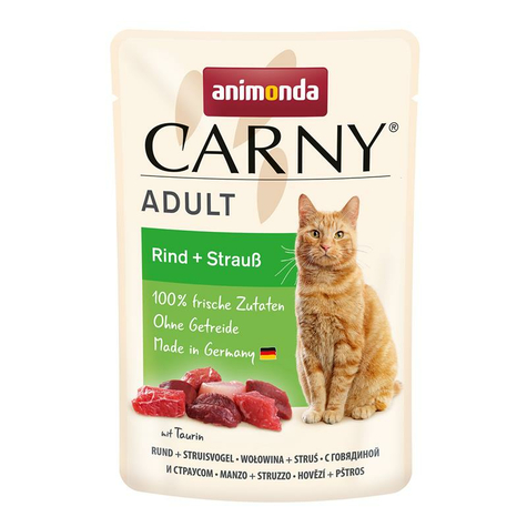 Animonda Katze Carny,Carny Adult Rind+Strauß 85gp