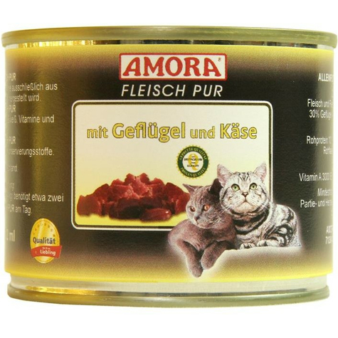 Amora,Amora Cat Pur Gefl+Käse 200gd