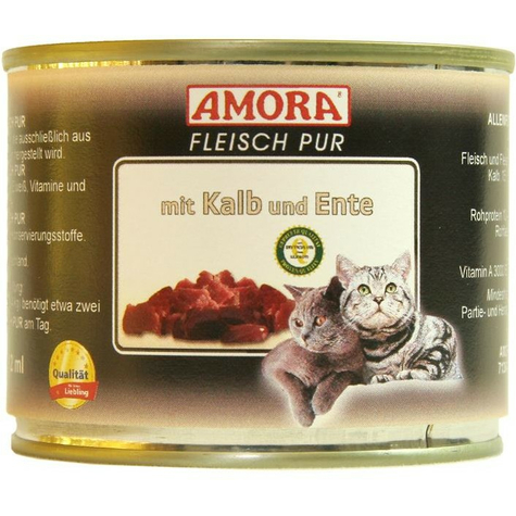 Amora,Amora Cat Pur Kalb+Ente 200gd