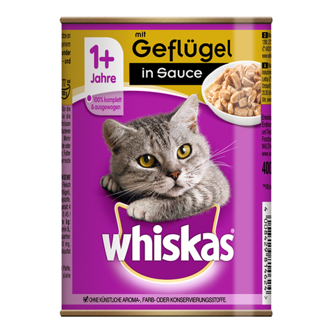 Whiskas, sauce whiskas volaille 400 gd