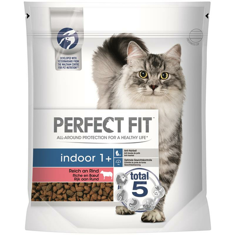 Perfect Fit,Per. Fit Indoor 1+ Beef 750g